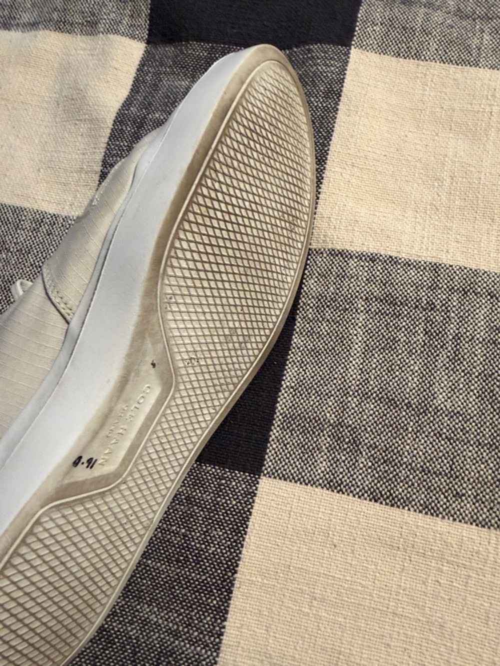 Cole Haan Men’s Off-White Canvas Lace-Up Sneakers - Picture 4 of 7